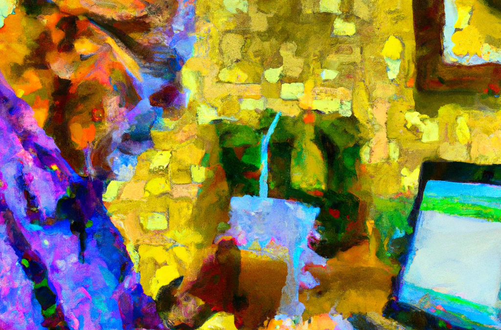 A DALL·E impressionist portrait of art critic Jerry Saltz by OpenAI